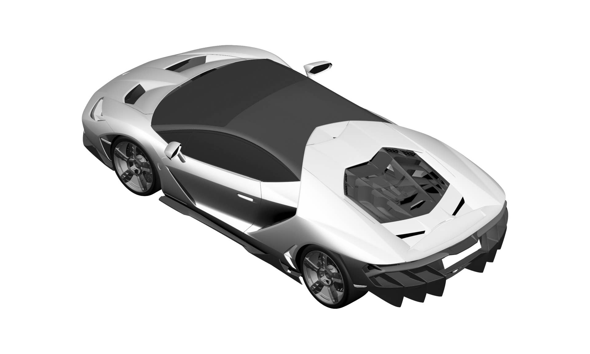 lamborghini centenario top rear three quarters