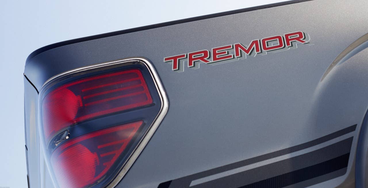 2014 Ford F-150 Tremor: Tremor boasts distinctive looks complemented by unique box-side Tremor graphics and plenty of power under the hood. (06/27/2013)