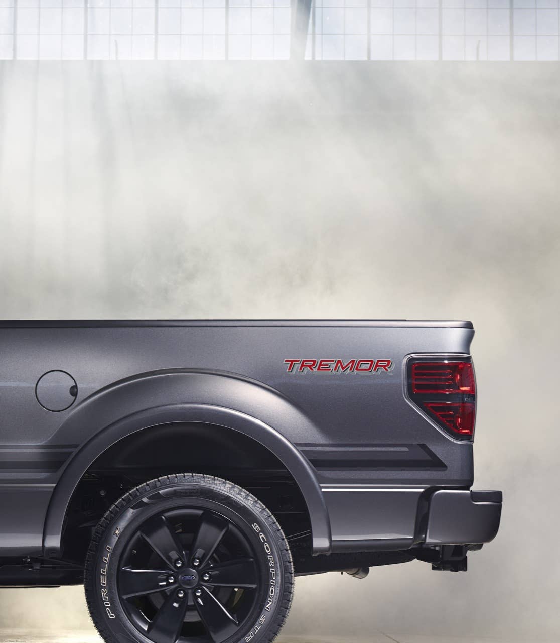 2014 Ford F-150 Tremor: Tremor comes standard with robust 3.5-liter EcoBoost engine, launch optimized 4.10 rear axle and FX Appearance Package. (06/27/2013)