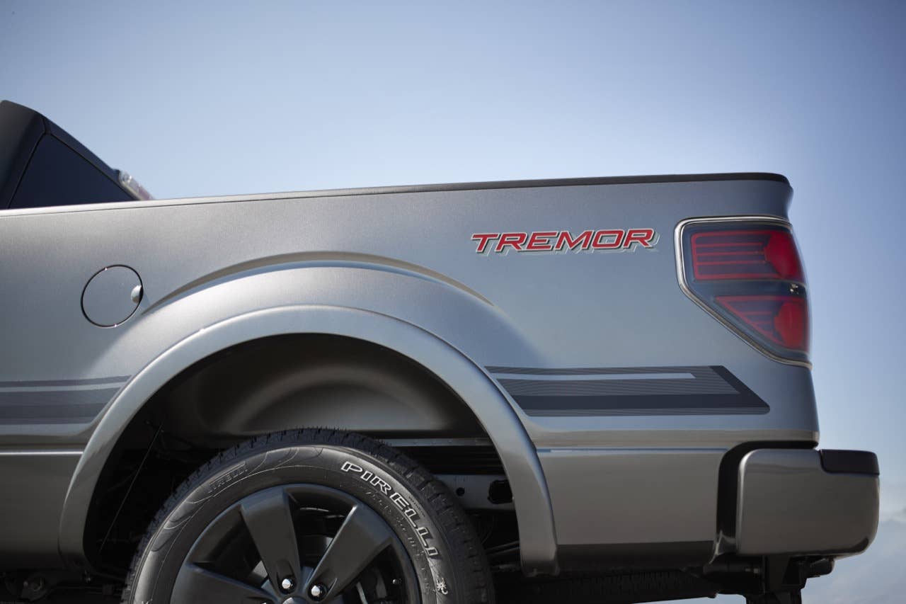 2014 Ford F-150 Tremor: Tremor boasts distinctive looks complemented by unique box-side Tremor graphics and plenty of power under the hood. (06/27/2013)