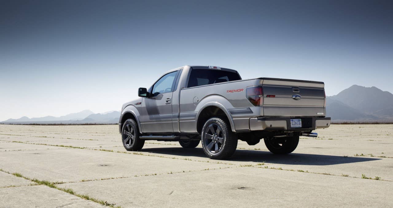 2014 Ford F-150 Tremor: Tremor boasts distinctive looks complemented by unique box-side Tremor graphics and plenty of power under the hood. (06/27/2013)