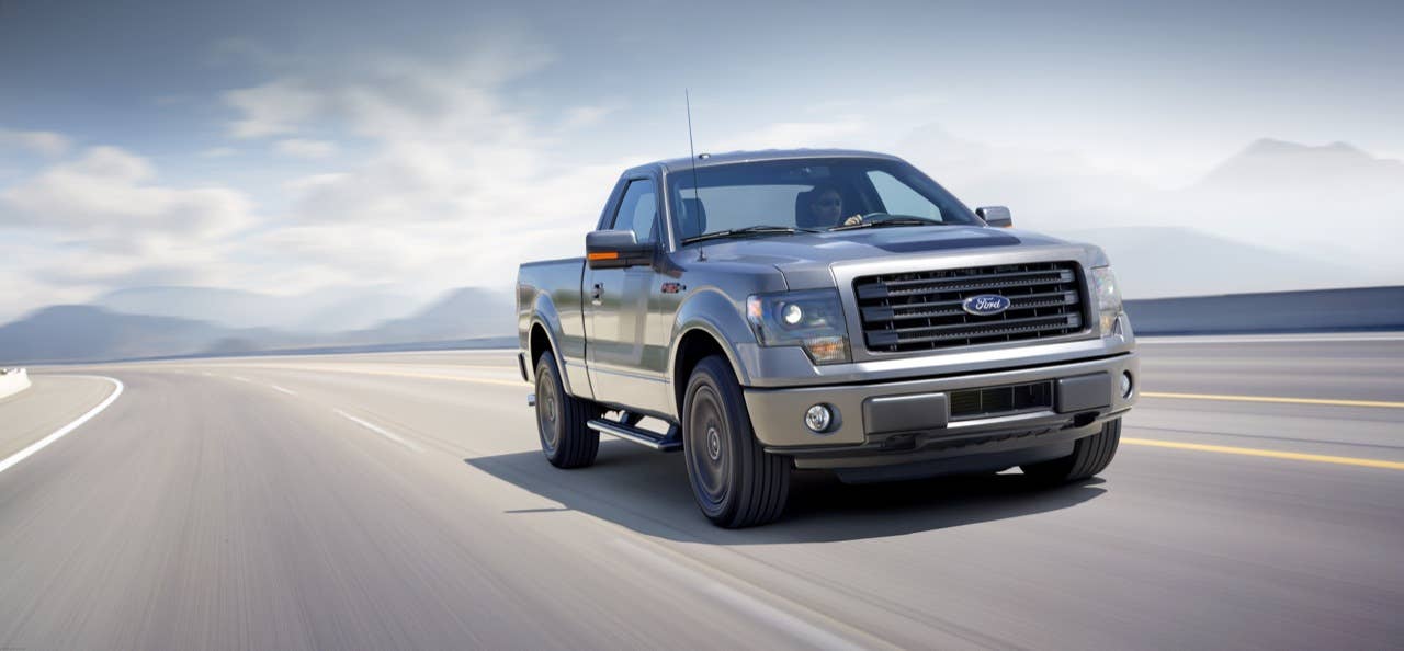 2014 Ford F-150 Tremor: The short-wheelbase, standard cab Tremor offers stylish and functional features that include a floor shifter, class-exclusive HID headlamps and standard SYNC with MyFord Touch connectivity system. (06/27/2013)