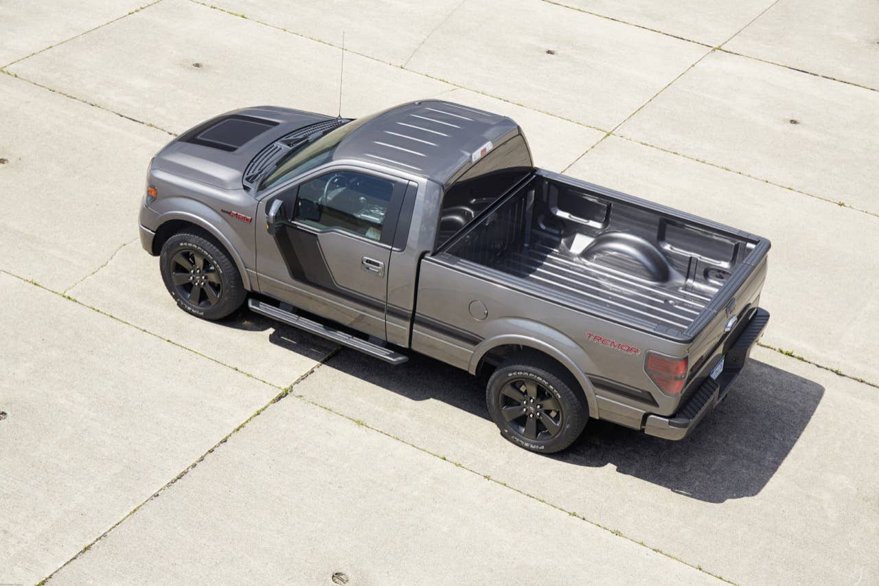 2014 Ford F-150 Tremor: Tremor boasts distinctive looks complemented by unique box-side Tremor graphics and plenty of power under the hood. (06/27/2013)