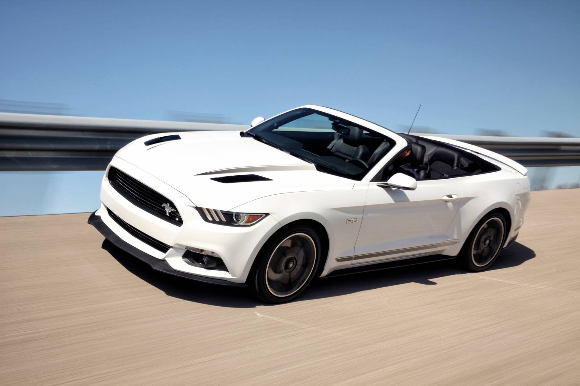 2016 Ford Mustang GT Premium California Special Package convertible moving track