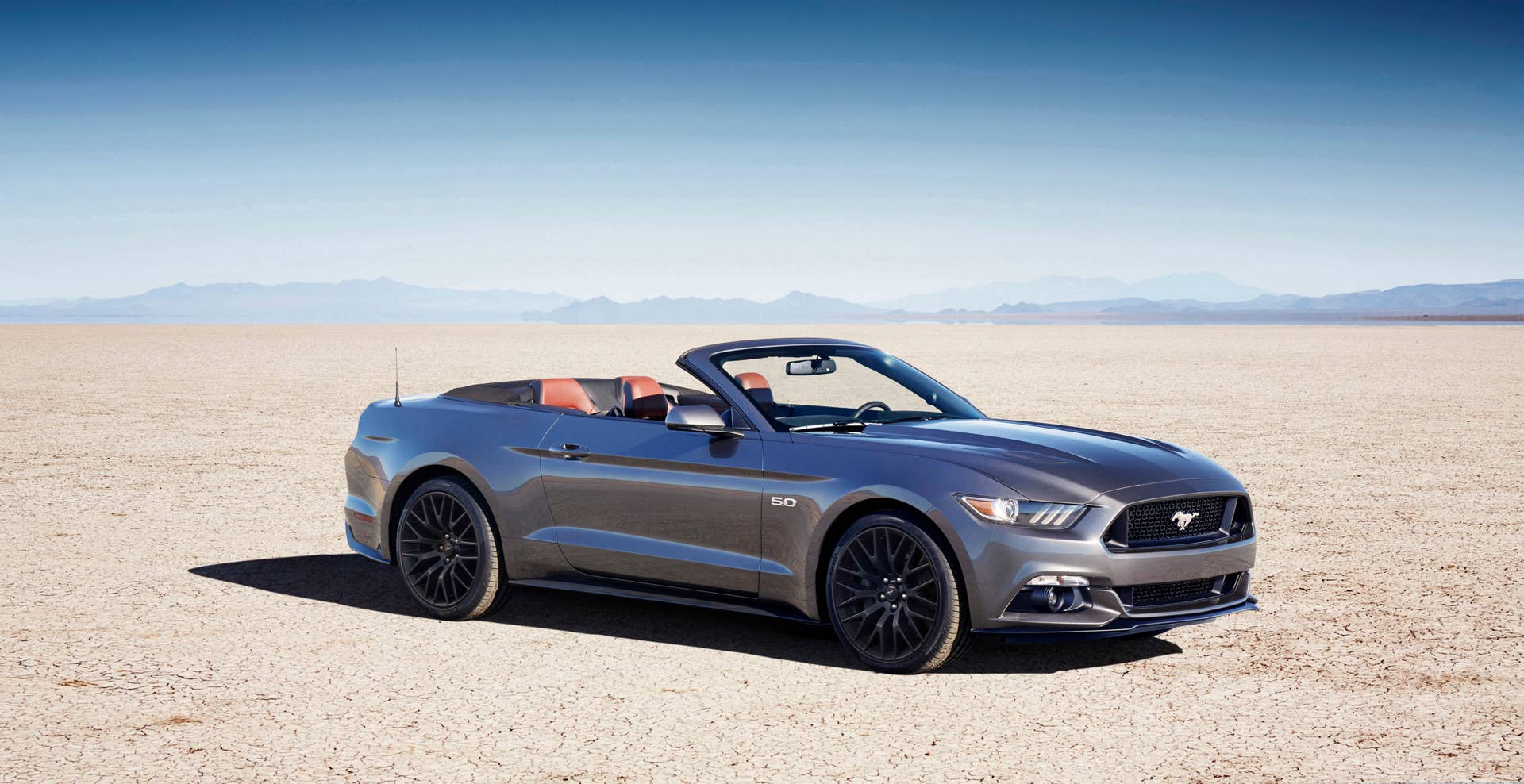 2016 Ford Mustang GT Convertible Performance Package stationary front 3/4
