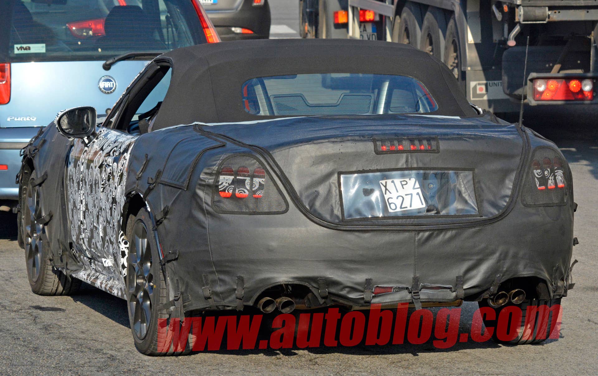 spy shot 124 fiat spider roadster