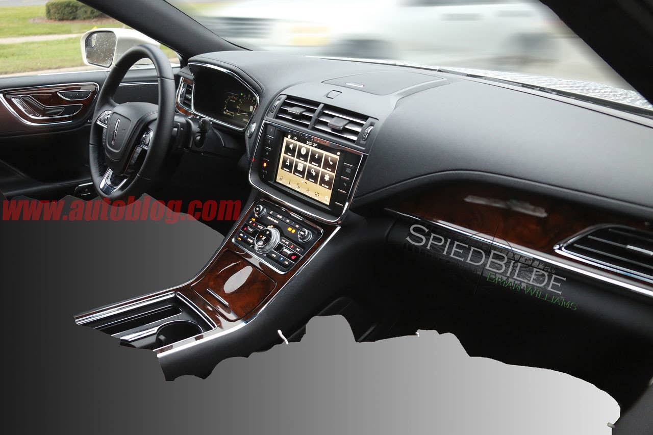 lincoln continental interior spy shot full