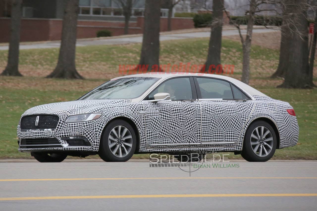 lincoln continental exterior spy shot
