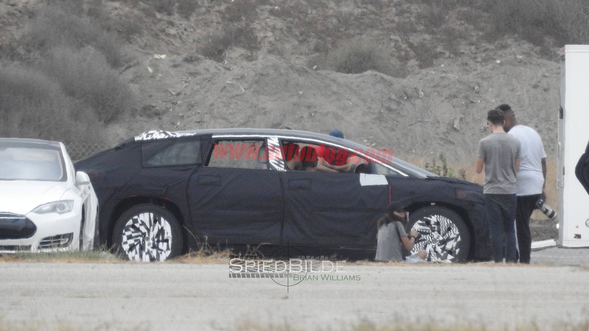 Faraday Future Spy Shots Side Exterior