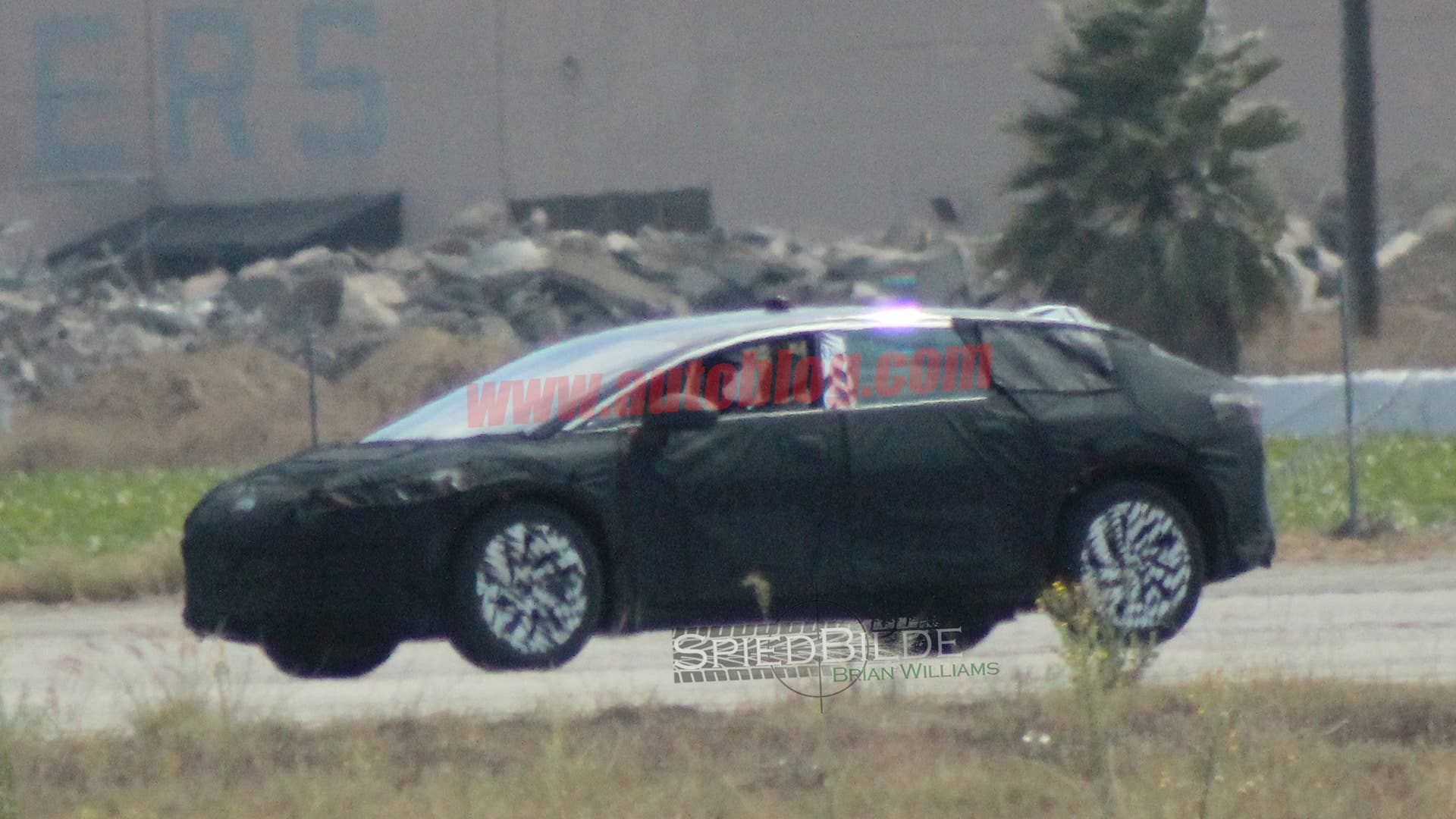Faraday Future Spy Shots Three Quarter Side Exterior