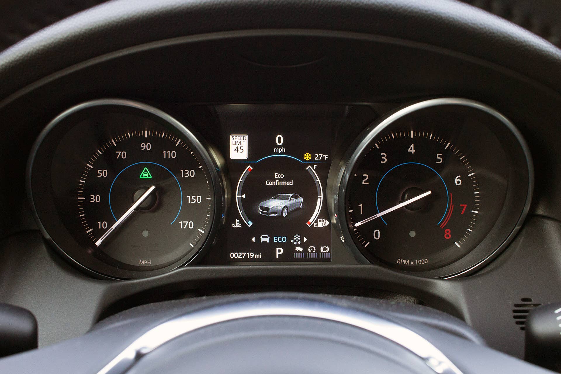 2016 Jaguar XF gauges