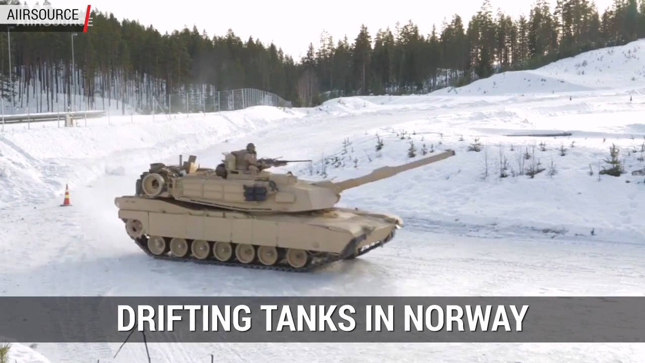Tanks Drifting in Snow | Autoblog Minute