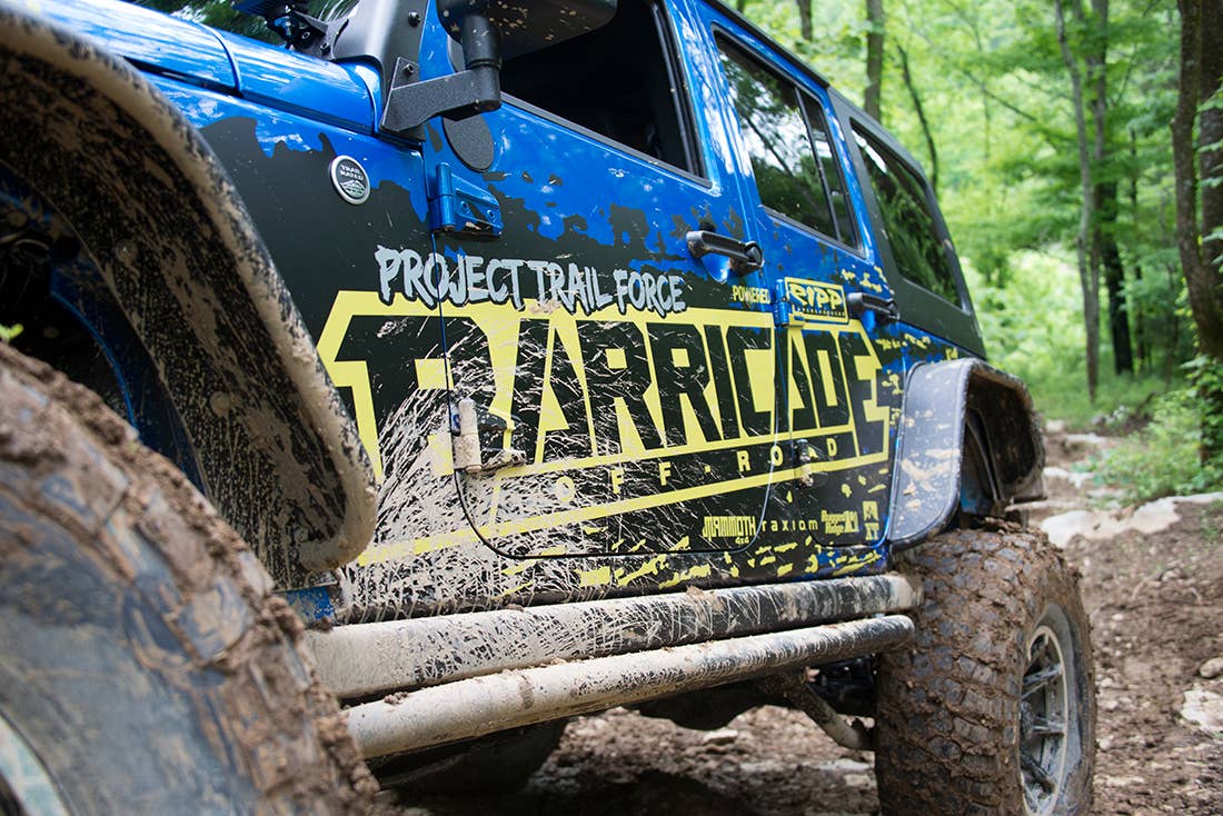 Project Trail Force 2015 Jeep Wrangler Rubicon rock rails.