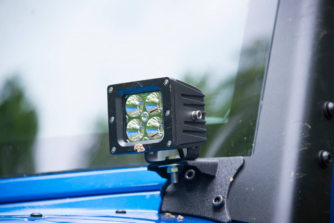 Project Trail Force 2015 Jeep Wrangler Rubicon spotlight.