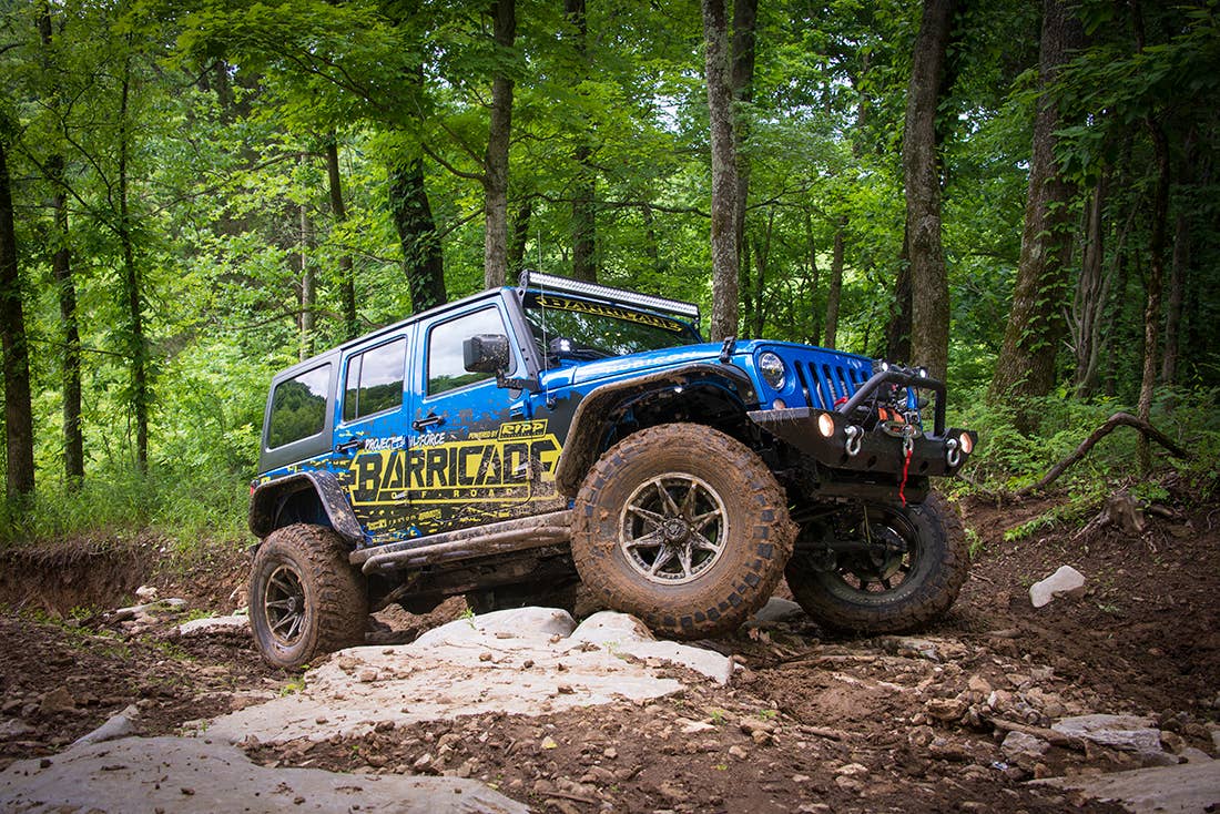 Project Trail Force 2015 Jeep Wrangler Rubicon, off-roading static.