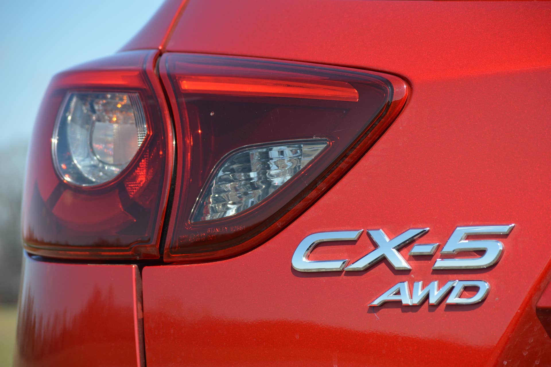 2016 Mazda CX-5 soul red nameplate badge