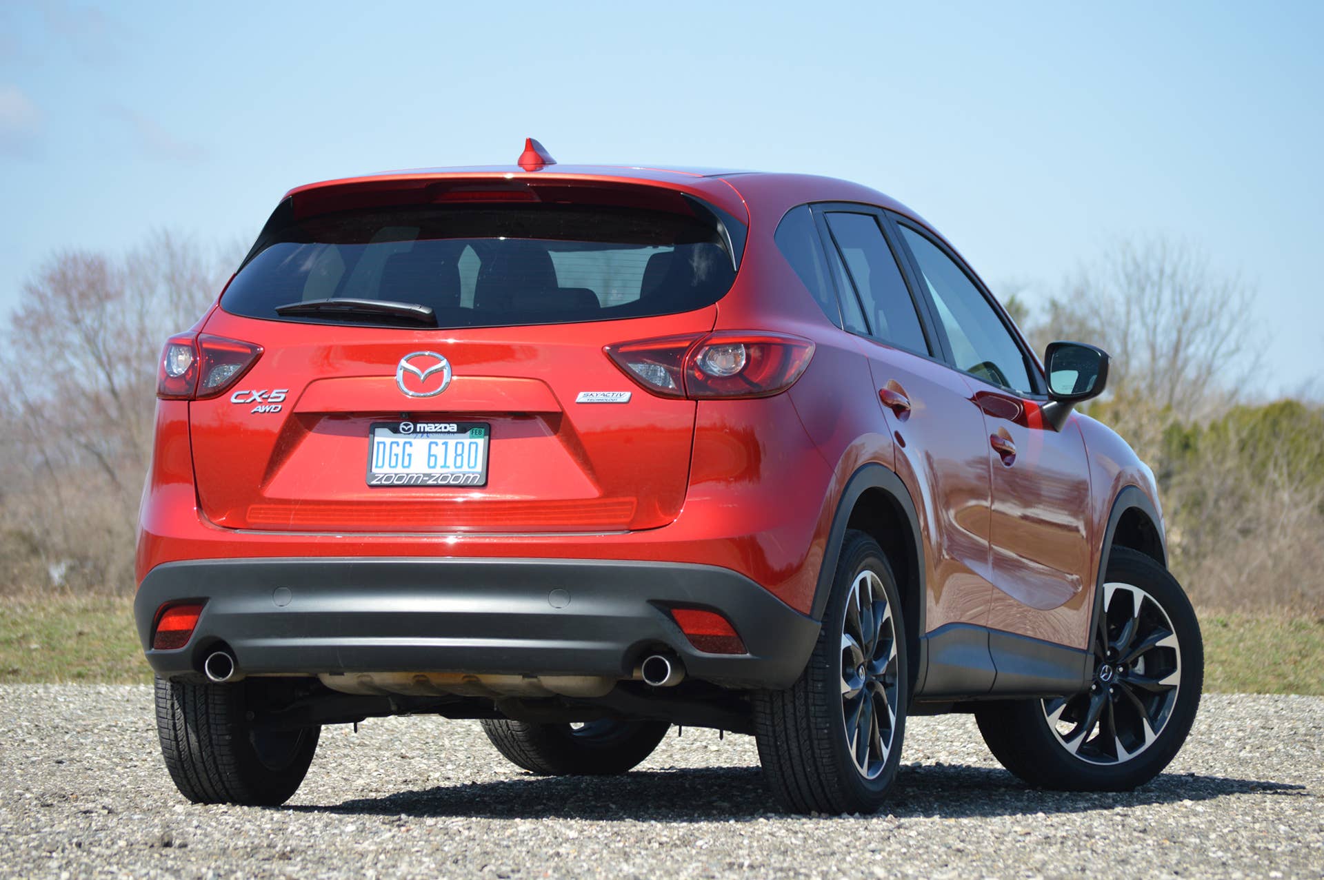 2016 Mazda CX-5 soul red rear tailgate country