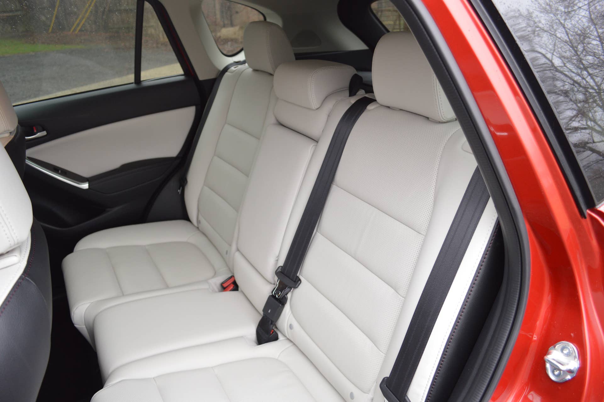 2016 Mazda CX-5 interior parchment leather rear seats