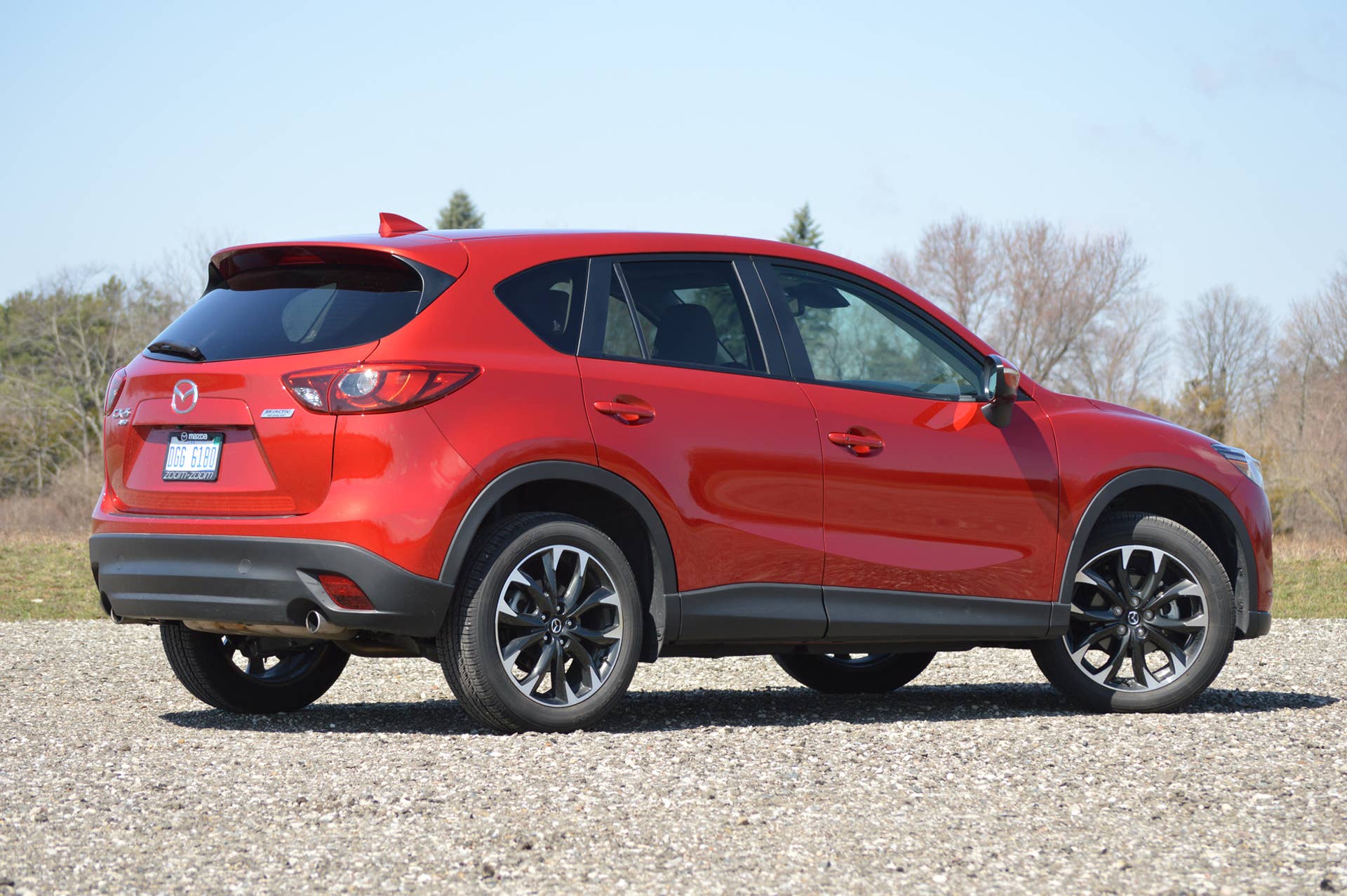 2016 Mazda CX-5 soul red rear side country