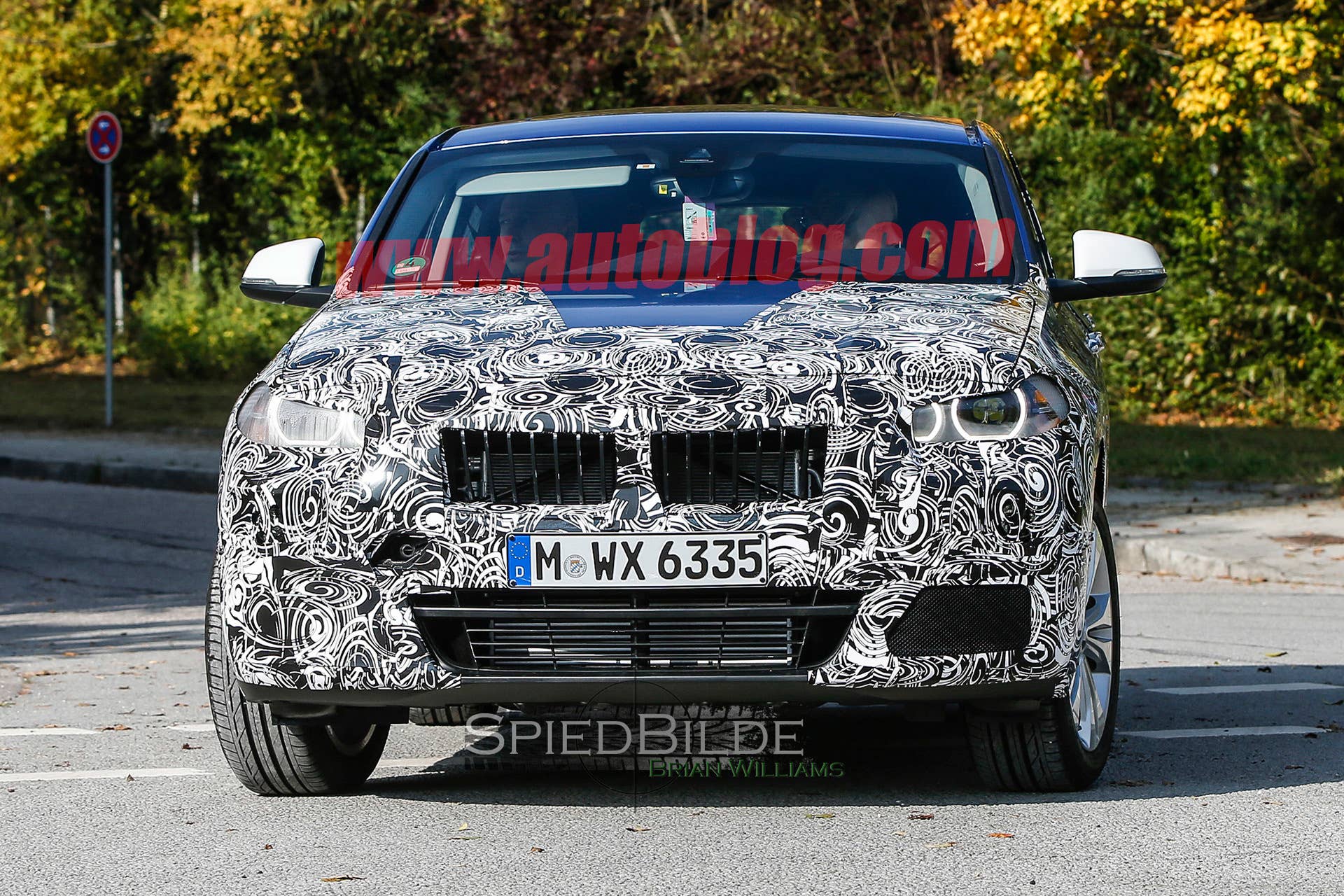 x2 spy shots bmw crossover front camo