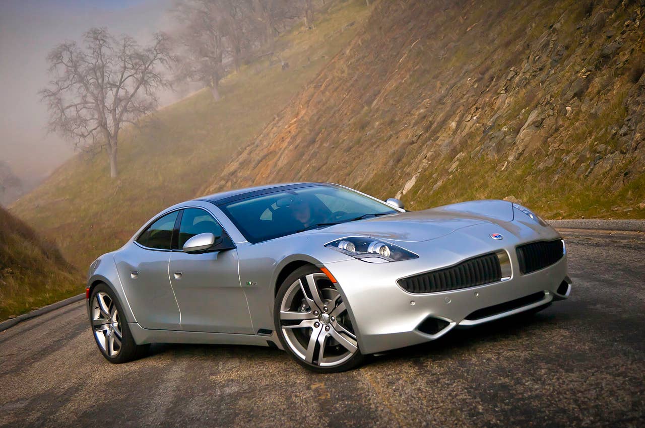 2012 Fisker Karma front 3/4 view