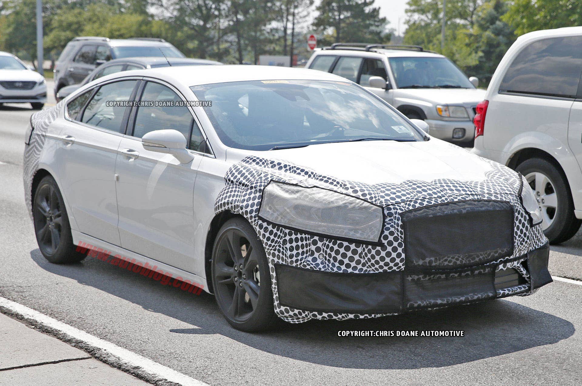 Ford Fusion ST spied front 3/4