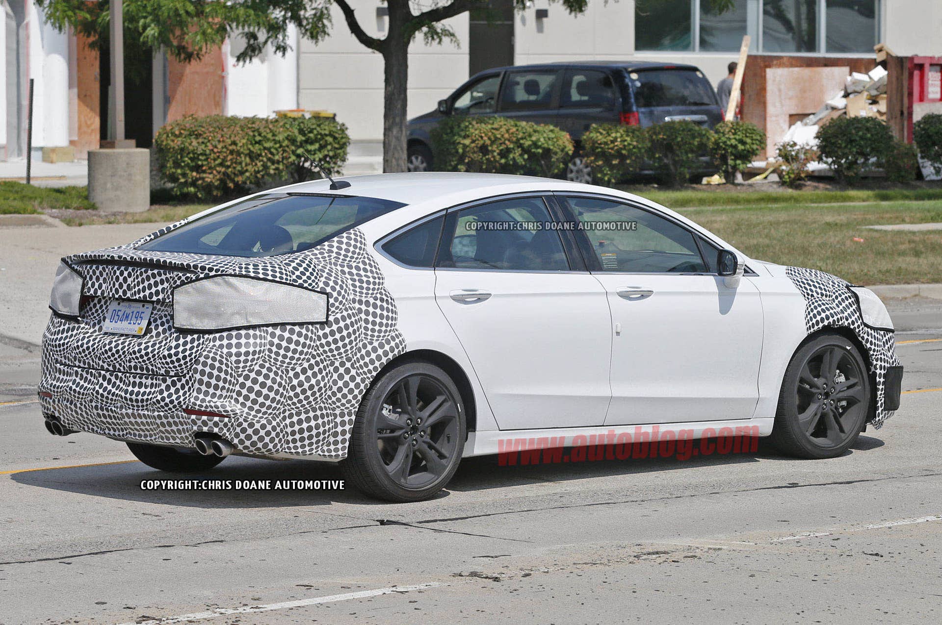 2016 Ford Fusion ST spied side rear 3/4