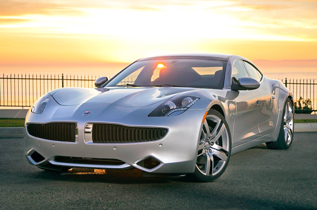 2012 Fisker Karma front 3/4 view