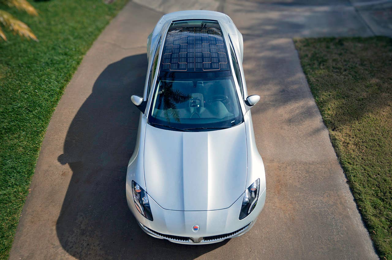2012 Fisker Karma top view