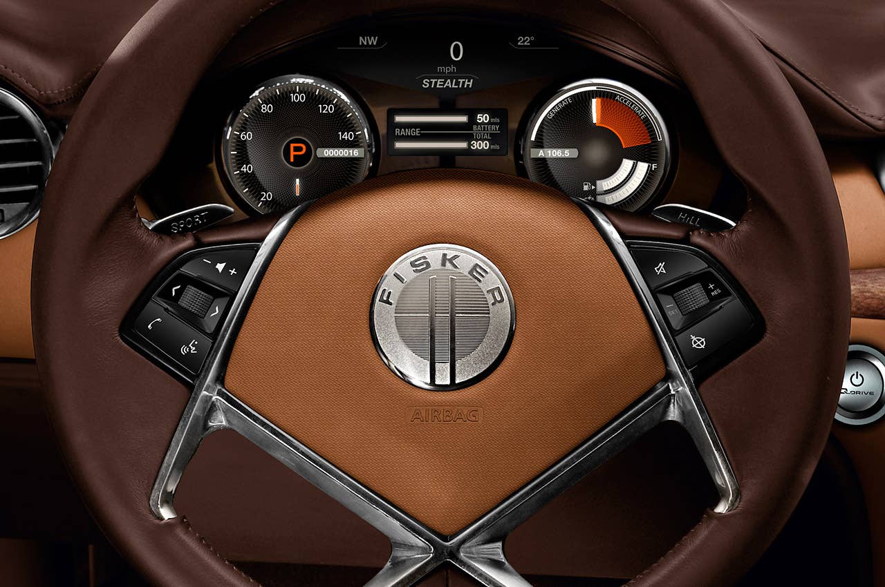 2012 Fisker Karma steering wheel