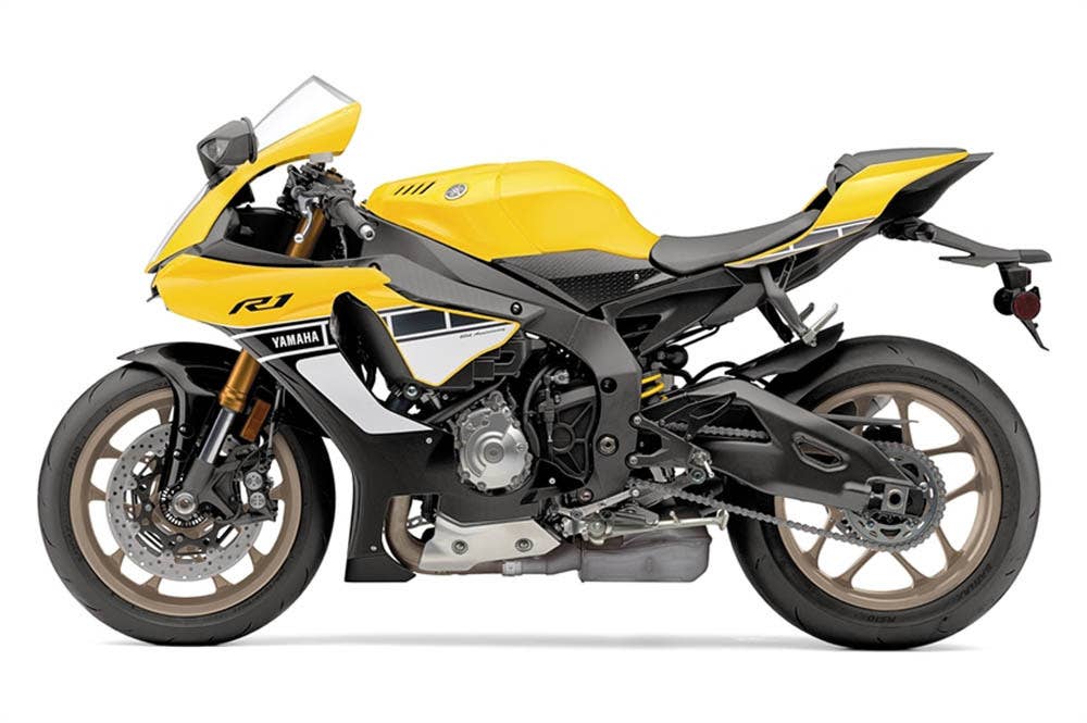 Yamaha YZF-R1 60th Anniversary Livery profile