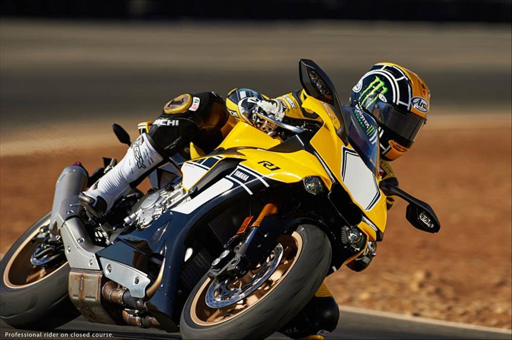 Yamaha YZF-R1 60th Anniversary Livery yellow black
