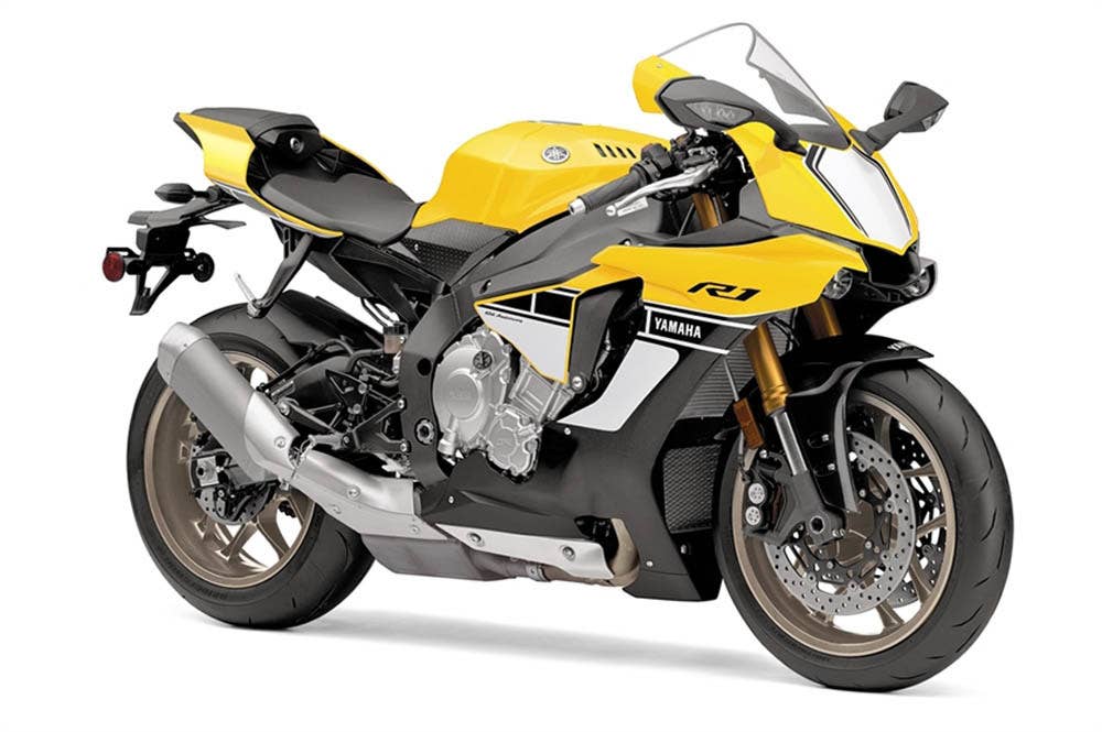 Yamaha YZF-R1 60th Anniversary Livery studio front 3/4