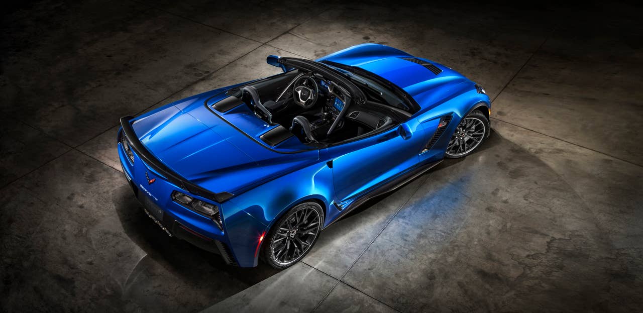 The all-new, 2015 Corvette Z06 will be one of the most capable convertibles on the market, offering at least 625 hp, 0-60 acceleration in under 3.5 seconds, true aerodynamic downforce, and available performance hardware including carbon-ceramic brakes and Michelin Pilot Sport Cup tires.