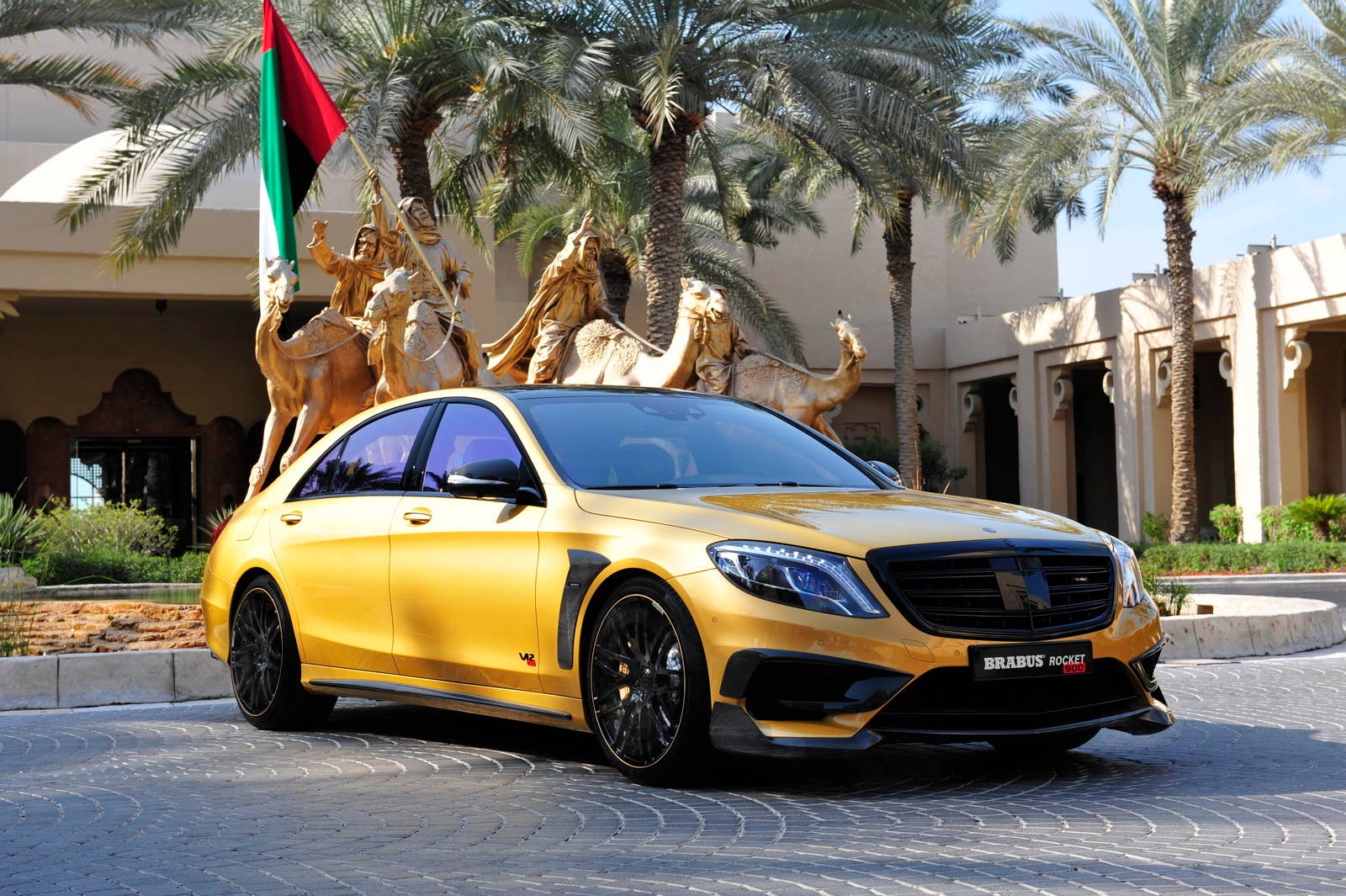 Brabus Rocket 900 Desert Gold Edition front 3/4