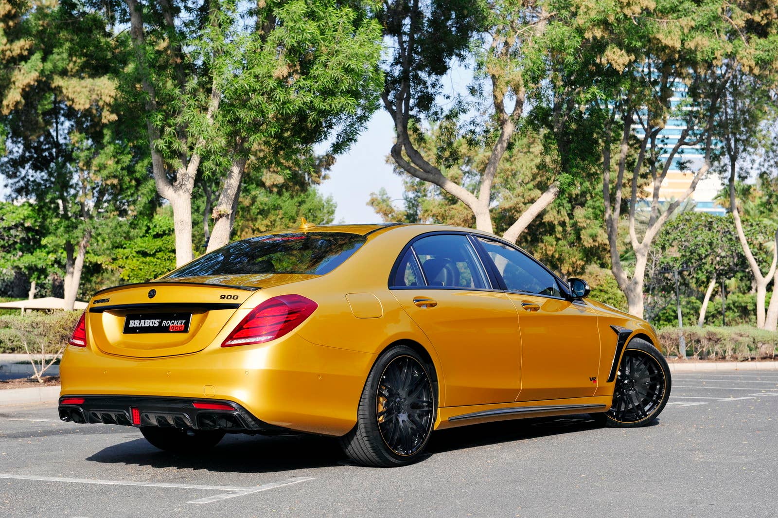 Brabus Rocket 900 Desert Gold Edition UAE rear 3/4