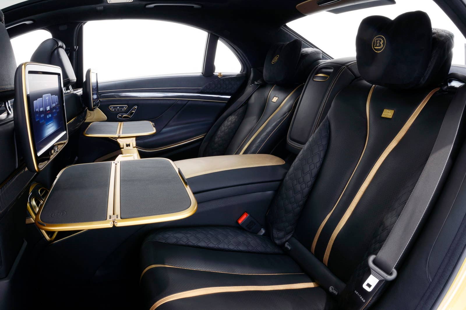 Brabus Rocket 900 Desert Gold Edition studio interior rear seats