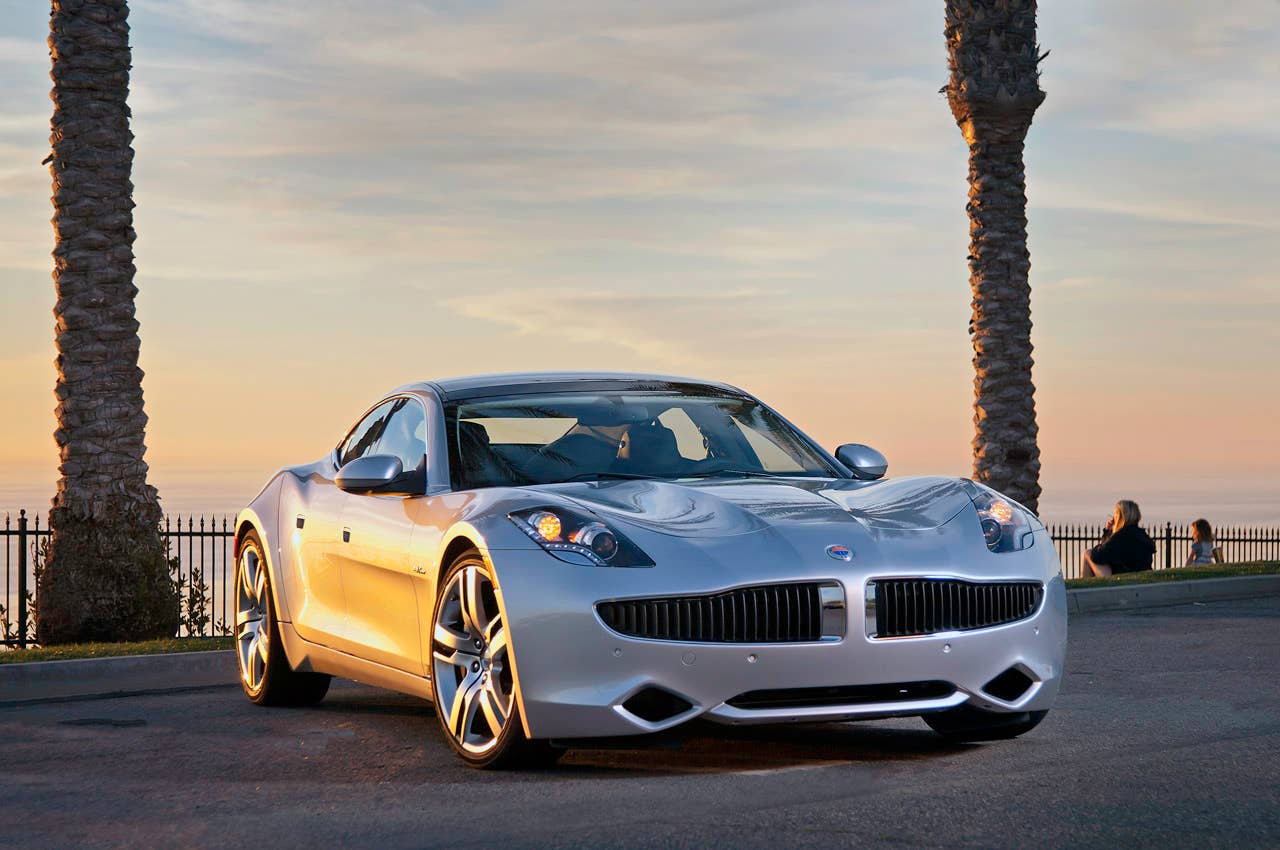 2012 Fisker Karma front 3/4 view