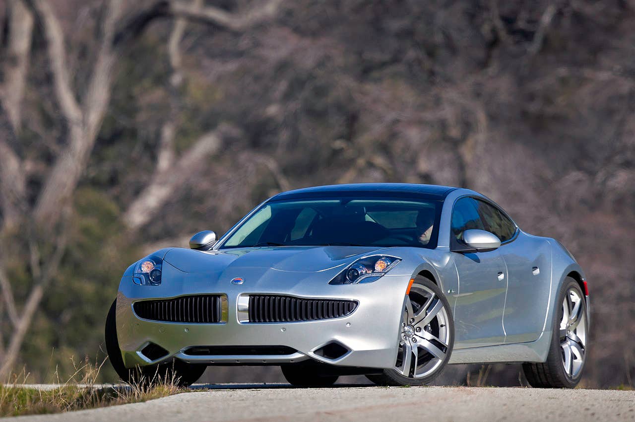 2012 Fisker Karma front 3/4 view