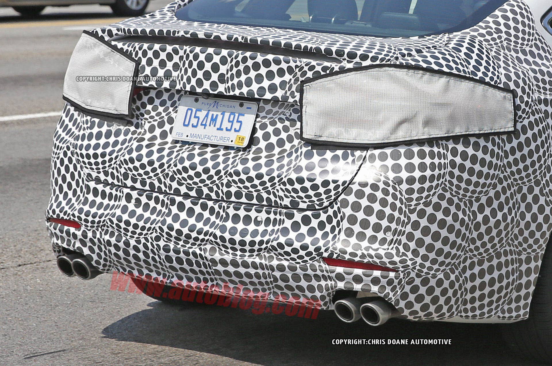 Ford Fusion ST spied tailpipes