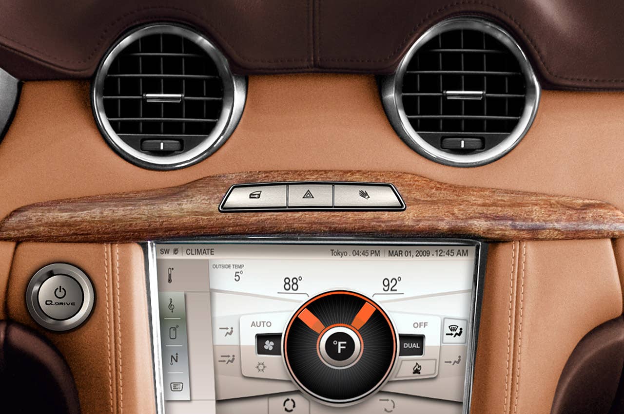 2012 Fisker Karma instrument panel