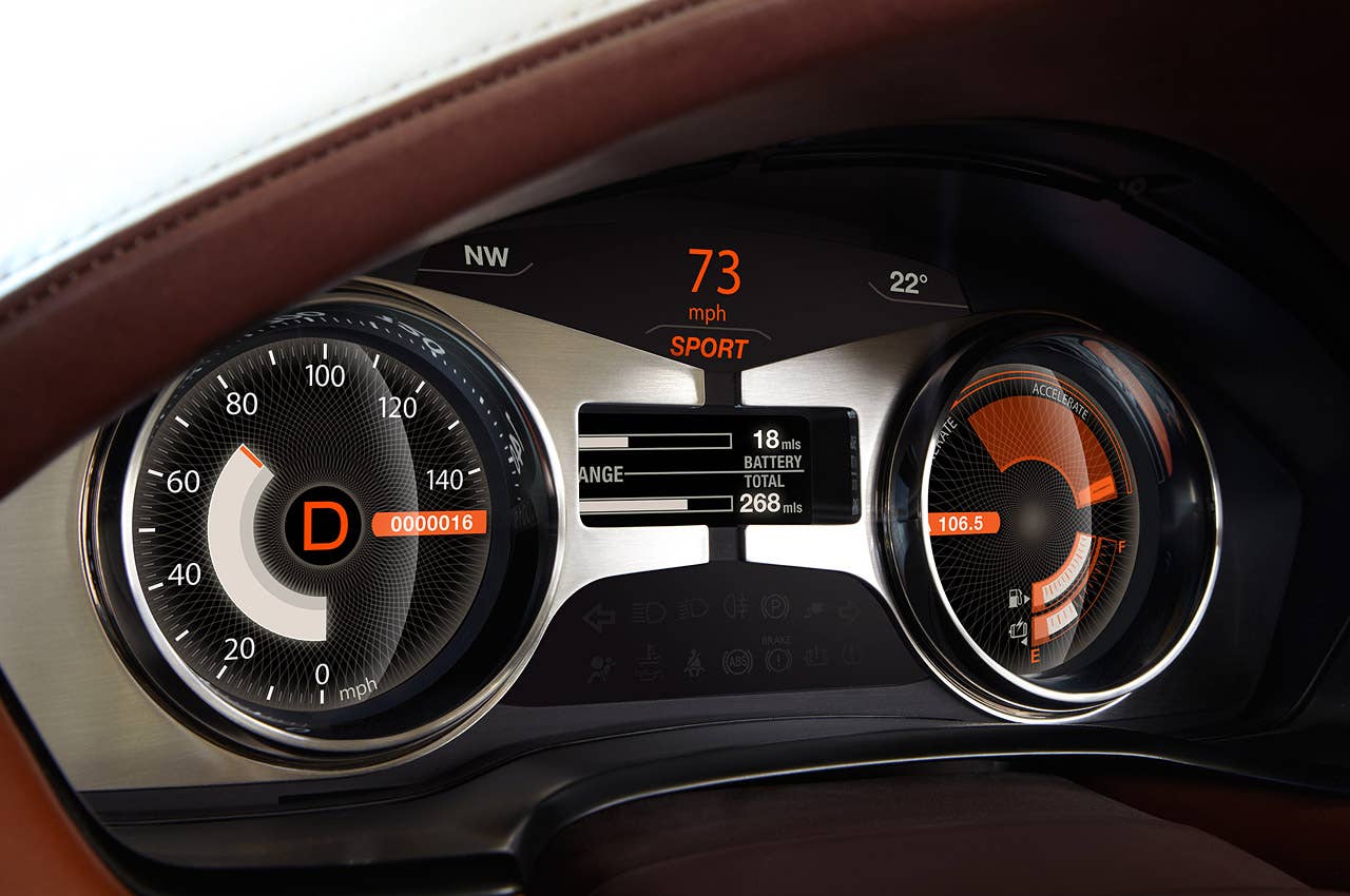 2012 Fisker Karma gauges