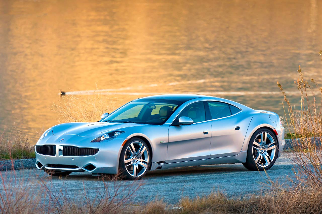 2012 Fisker Karma front 3/4 view