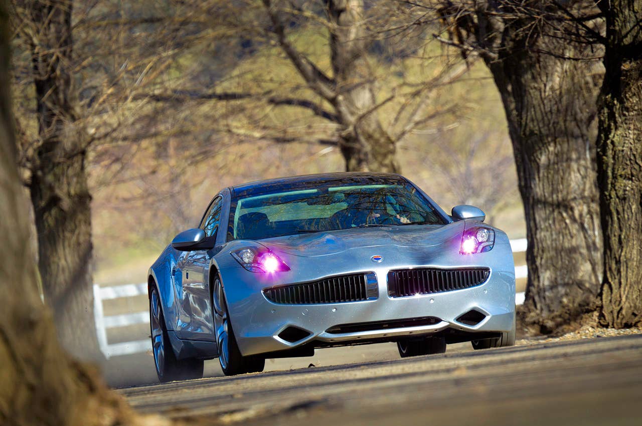 2012 Fisker Karma front 3/4 view