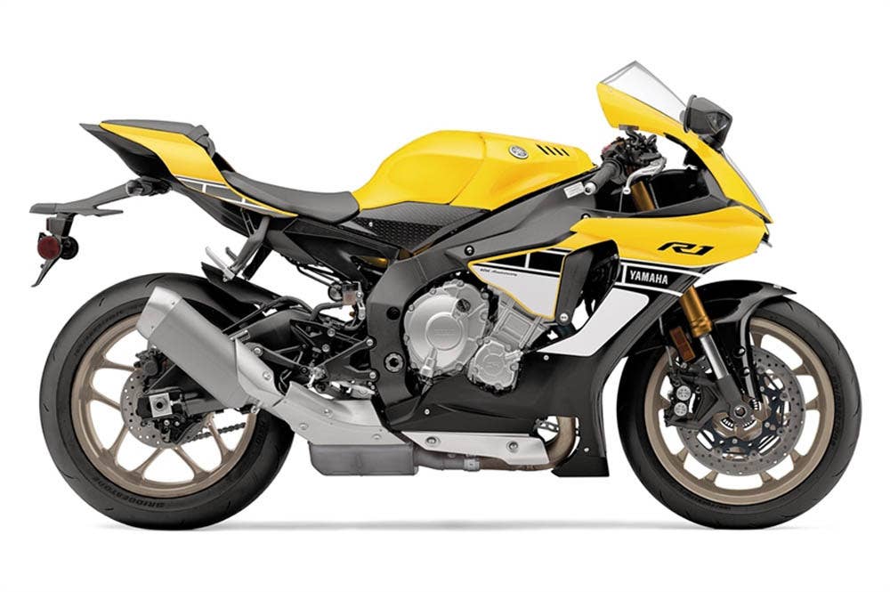 Yamaha YZF-R1 60th Anniversary Livery studio profile
