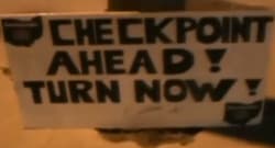 DUI Checkpoint Sign