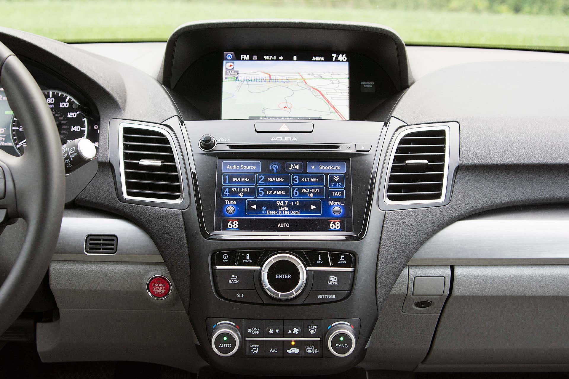 2016 Acura RDX instrument panel
