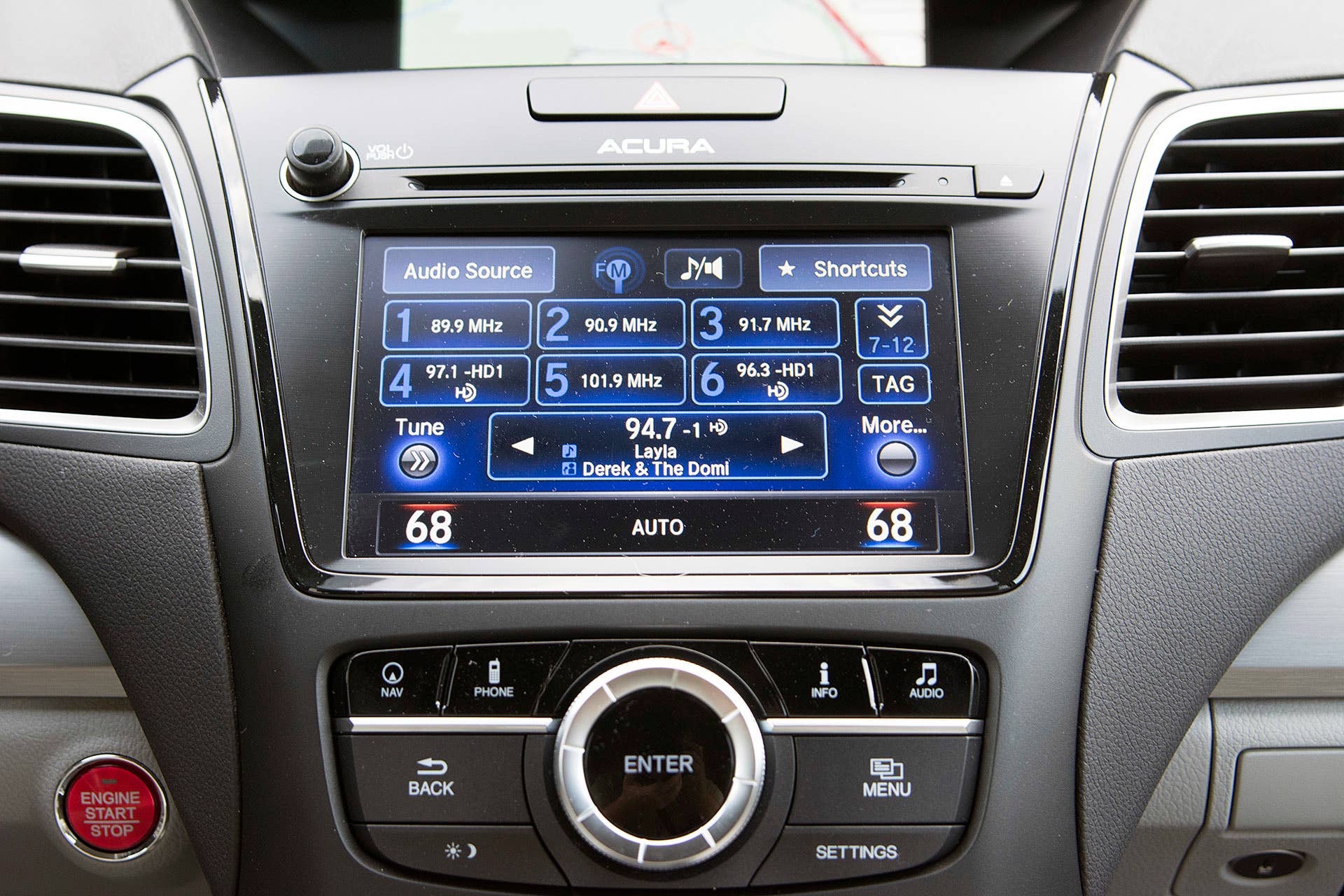 2016 Acura RDX infotainment system