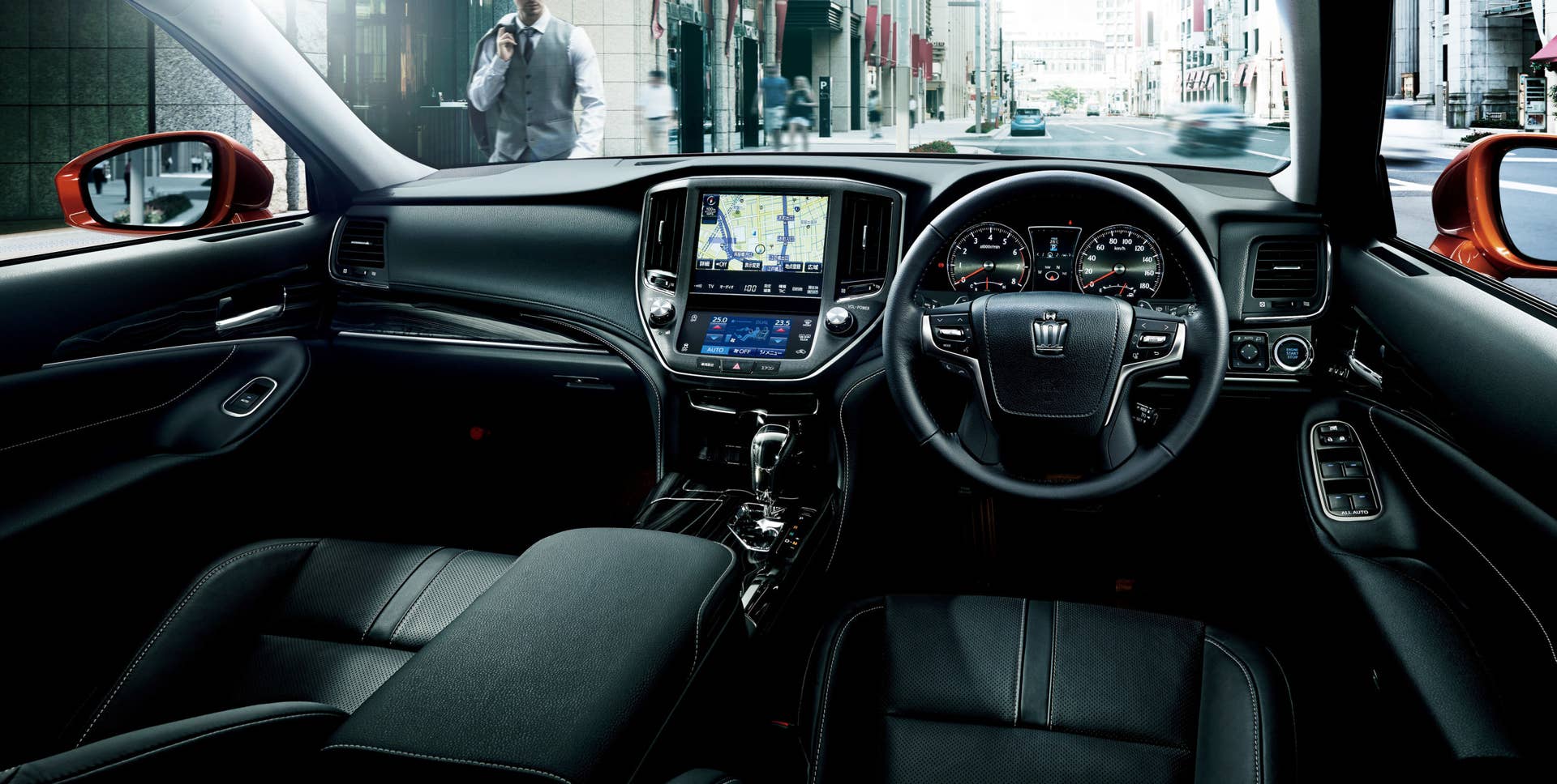 Toyota Crown interior dashboard