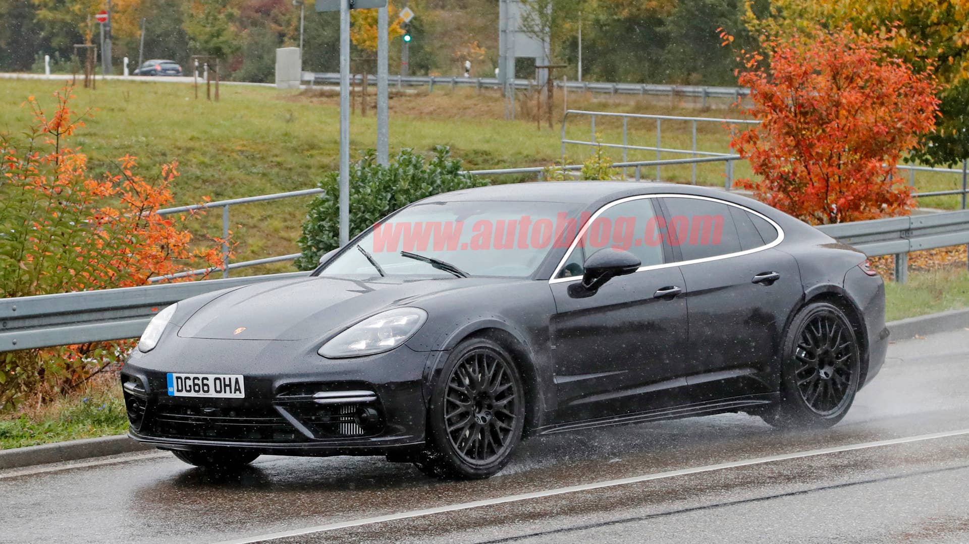 Bentley Flying Spur Spy Shots Three Quarter Front End Exterior